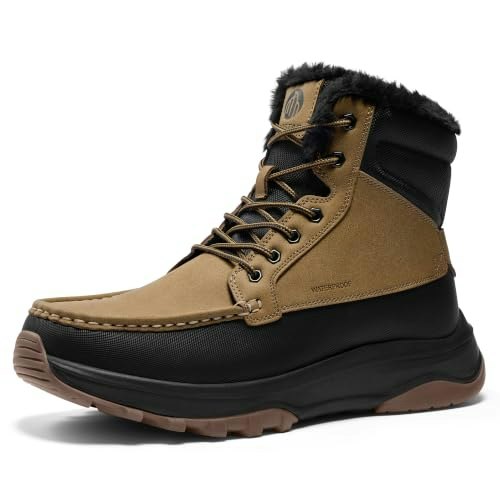 Coostar Men's Moc Toe Waterproof Winter Boots: $34.99