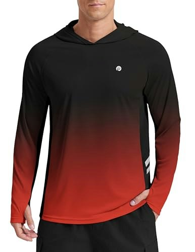 Pinspark Men's Long Sleeve UPF 50+ Rash Guard Hoodie: $8.99 Pinspark Men's Long Sleeve UPF 50+ Rash Guard Hoodie: $8.99