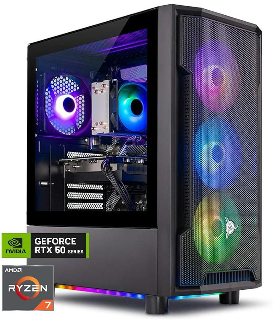 Skytech Shadow Ryzen 7 5700 RTX 5060 Ti Gaming Desktop: $1,200