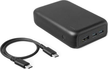 Amazon Basics 20,000 mAh High-Capacity Portable Charger Power Bank: $13