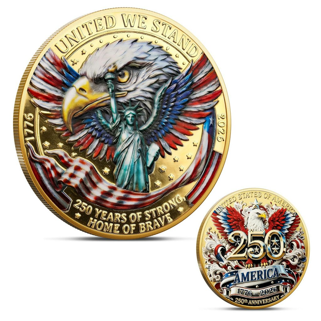 America 250th Anniversary Commemorative Coins: From $8.99