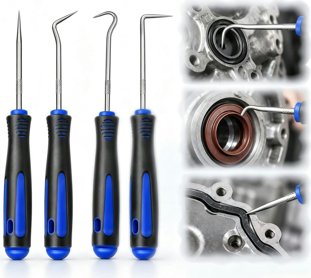 4-Piece Precision Hook and Pick Set: $1.99