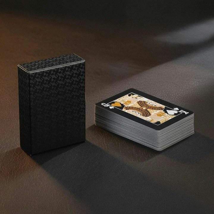 Black Waterproof Playing Cards: $1.97
