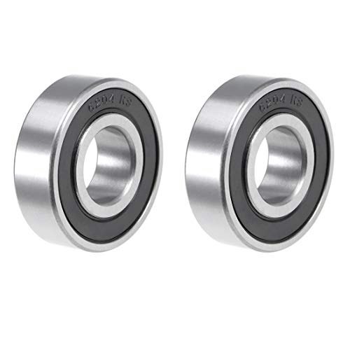 Uxcell 6204-2RS Deep Groove Ball Bearing 2-Pack: $8.70 Uxcell 6204-2RS Deep Groove Ball Bearing 2-Pack: $8.70