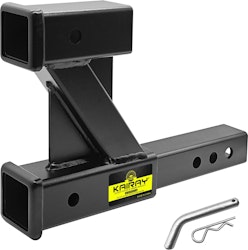 Double Hitch Receiver 2" Trailer Dual Hitch Extension Riser for $40 + free shipping