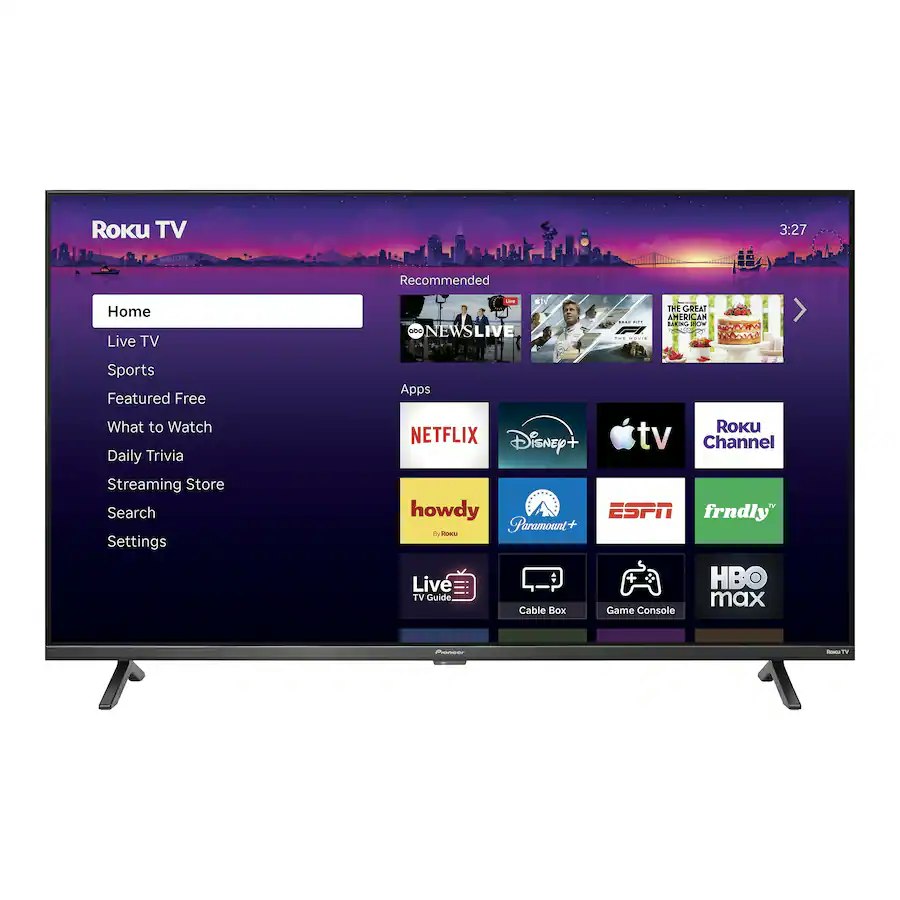 Pioneer PN50-R851-27 50" 4K UHD HDR LED Smart Roku TV: $160