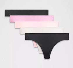 lululemon Women's InvisiWear Mid-Rise Thong Underwear 5-Pack for $59 + free shipping