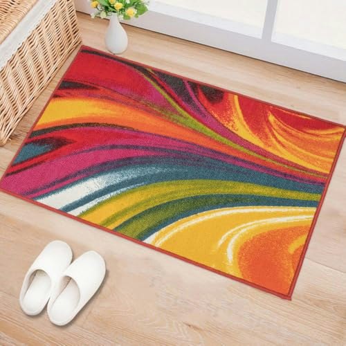 Rugshop Waves 20" x 30" Non-Slip Area Rug: $14.80 Rugshop Waves 20" x 30" Non-Slip Area Rug: $14.80