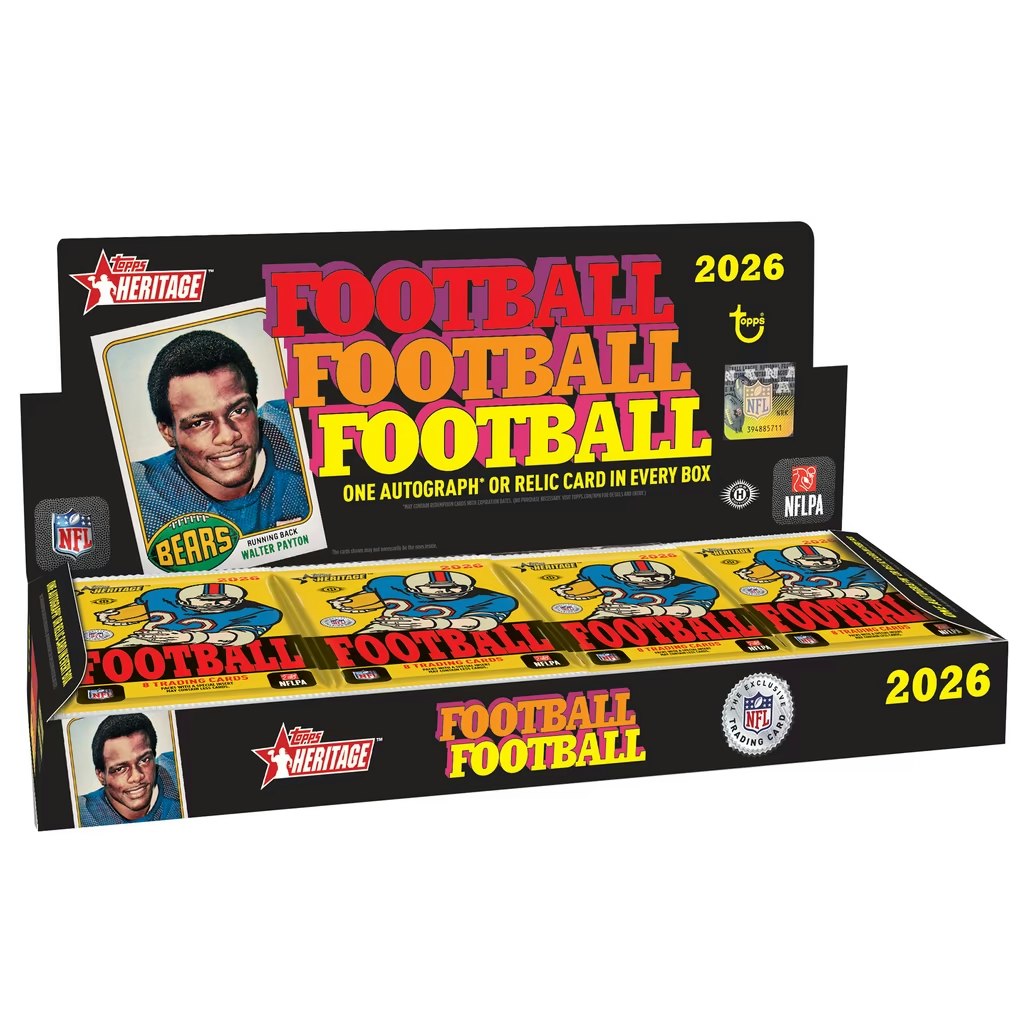 2026 Topps Heritage Football Factory Sealed Hobby Box: $140 App-Only 2026 Topps Heritage Football Factory Sealed Hobby Box: $140 App-Only