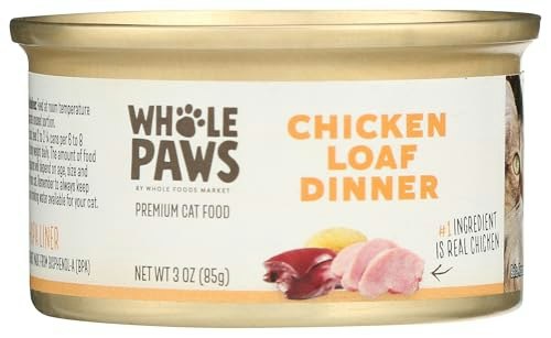 Whole Paws Chicken Loaf Wet Cat Food 3-Ounce: $0.98 Whole Paws Chicken Loaf Wet Cat Food 3-Ounce: $0.98