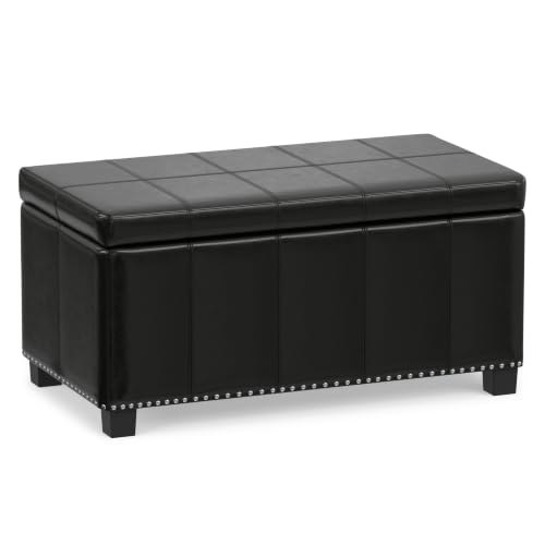SimpliHome Amelia 33-Inch Vegan Leather Storage Ottoman: $109.99 SimpliHome Amelia 33-Inch Vegan Leather Storage Ottoman: $109.99
