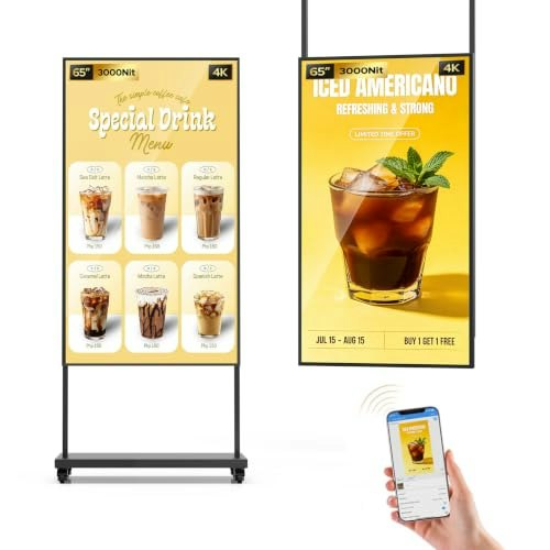 65" Window-Facing Digital Signage Display: $1,689