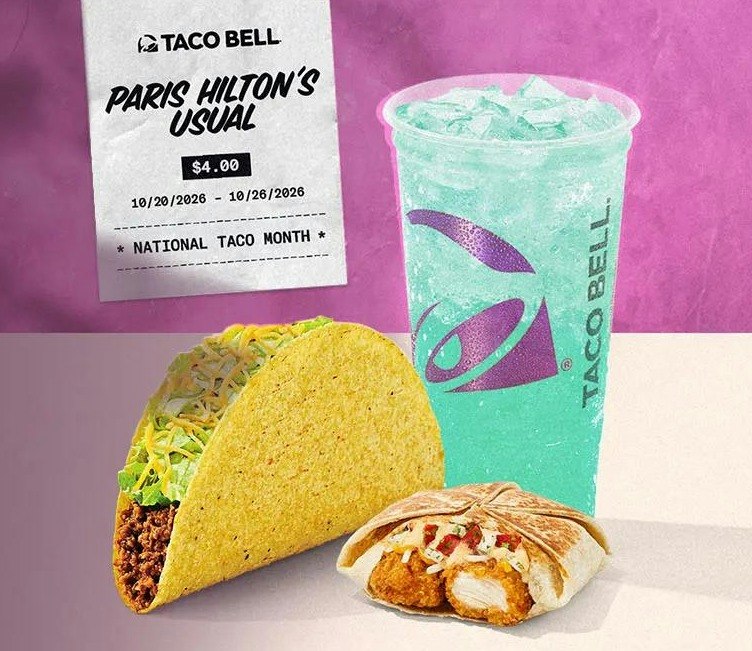 Taco Bell Paris Hilton's Usual: $1