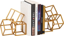 Mind Reader Geometric Cube Bookends