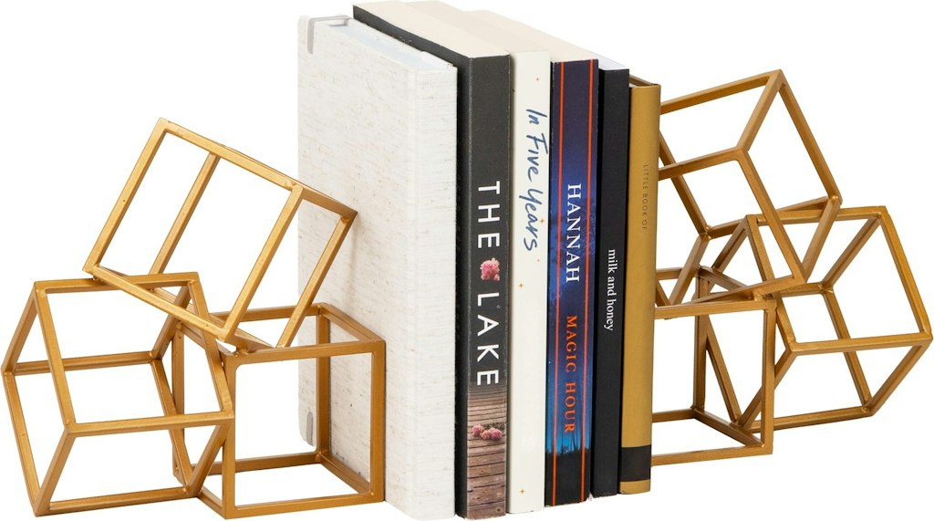 Mind Reader Geometric Cube Bookends: $12 Mind Reader Geometric Cube Bookends: $12