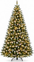 Idealhouse Prelit Snowy Pinecone 6-Foot Christmas Tree