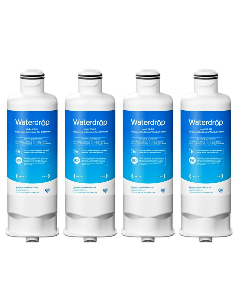 Waterdrop WD-F45 Replacement for Samsung Water Filter 4-Pack: $36