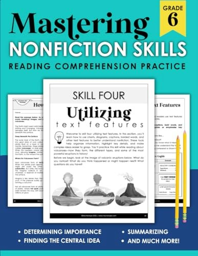 6th Grade Nonfiction Reading Comprehension Workbook: $16.57