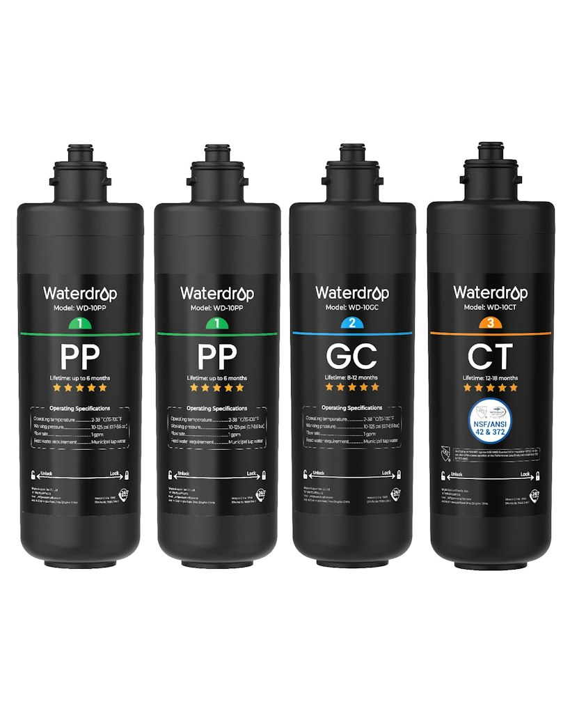 Waterdrop 2PPGCCT Replacement Filter for TSA & TSB 1-Year Replacement Pack: $105 Waterdrop 2PPGCCT Replacement Filter for TSA & TSB 1-Year Replacement Pack: $105