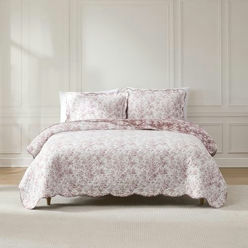 Lush Decor Peony Toile Reversible 3-Piece Full/Queen Quilt Set: $70.09 Lush Decor Peony Toile Reversible 3-Piece Full/Queen Quilt Set: $70.09