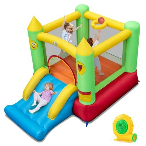 Bountech Inflatable Bounce House with Slide and Blower: $169.99