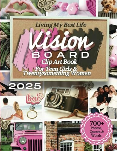 Vision Board Kit and Clip Art Book: $14.71 Vision Board Kit and Clip Art Book: $14.71