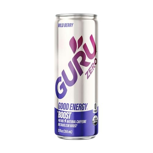 Guru Organic Zero Wild Berry Energy Drink 12-fl-oz: $2.77