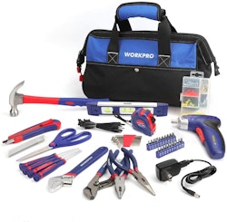 WorkPro 125-Piece Household Tool Kit for $36 + free shipping
