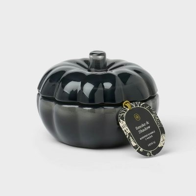 Threshold Small Black Glass Pumpkin Halloween Jar Candle: $3.50 Threshold Small Black Glass Pumpkin Halloween Jar Candle: $3.50