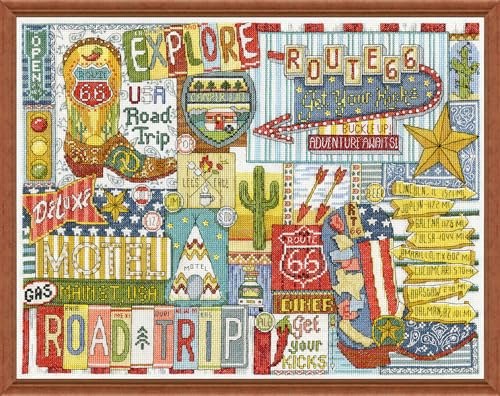 Design Works Route 66 Counted Cross Stitch Kit: $24.28