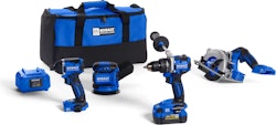Kobalt 24V 4-Tool Brushless Combo Kit w/ Drill/Driver, Impact Driver, Sander & Circular Saw for $299 w/ 2 free tools + free shipping