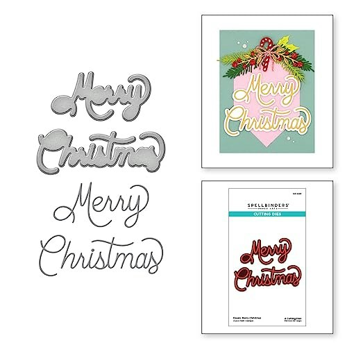 Spellbinders Classic Merry Christmas Etched Dies: $18.99