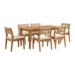 Alaterre Furniture Barton 7-Piece Outdoor Weather-Resistant Dining Set for $685 + free shipping