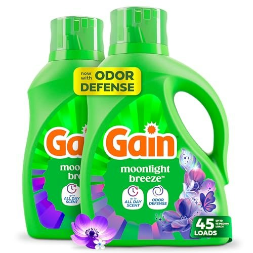 Gain Moonlight Breeze Liquid Laundry Detergent 60-oz. 2-Pack: $13.55