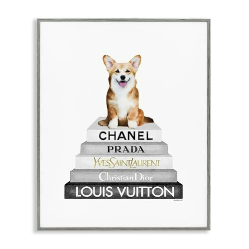 Stupell Industries 11 x 14 Inch Corgi Dog Bookstack Framed Giclée Print: $27.20 Stupell Industries 11 x 14 Inch Corgi Dog Bookstack Framed Giclée Print: $27.20