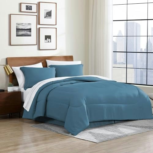 Cathay Home 8-Piece Queen Comforter Set: $39.99
