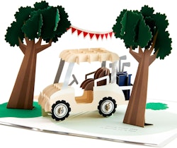 Hallmark Signature Golf Cart Birthday Pop-Up Card