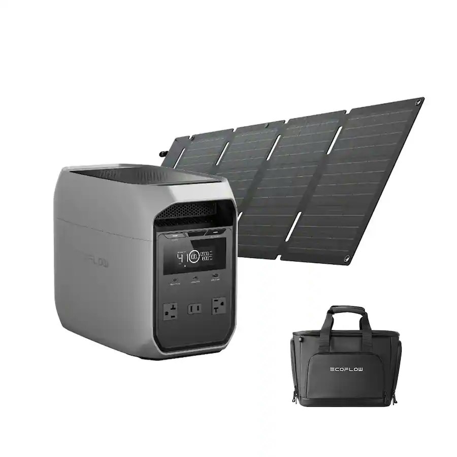 EcoFlow Delta 3 Classic 1024Wh Portable Power Station w/ 45W Solar Panel: $539