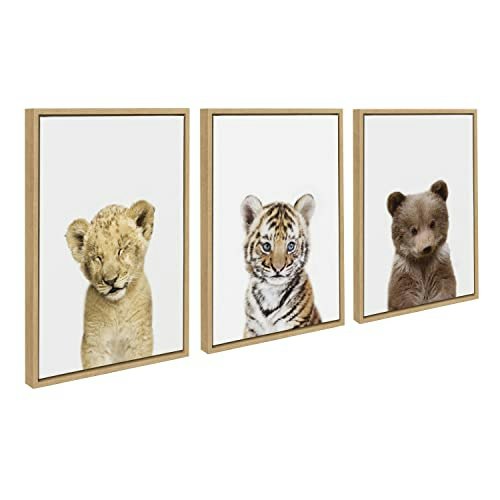 Amy Peterson Art Studio 3-Piece Baby Animal Framed Canvas Art Set: $156.74 Amy Peterson Art Studio 3-Piece Baby Animal Framed Canvas Art Set: $156.74