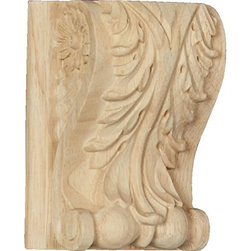 Ekena Millwork 3 1/2" x 2" x 4 1/2" Small Acanthus Wood Corbel: $27.52 Ekena Millwork 3 1/2" x 2" x 4 1/2" Small Acanthus Wood Corbel: $27.52
