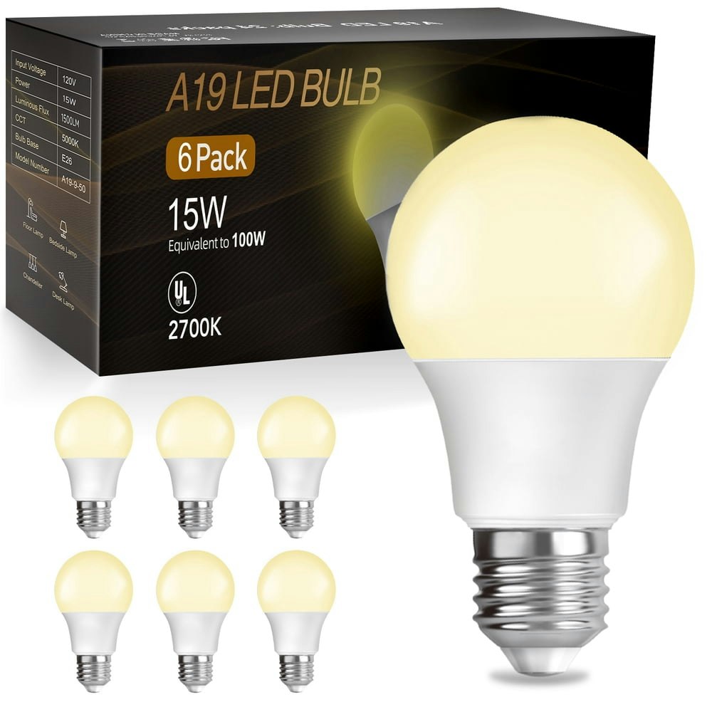 Daybetter A19 1,500-Lumen LED Light Bulb 6-Pack: $12.98