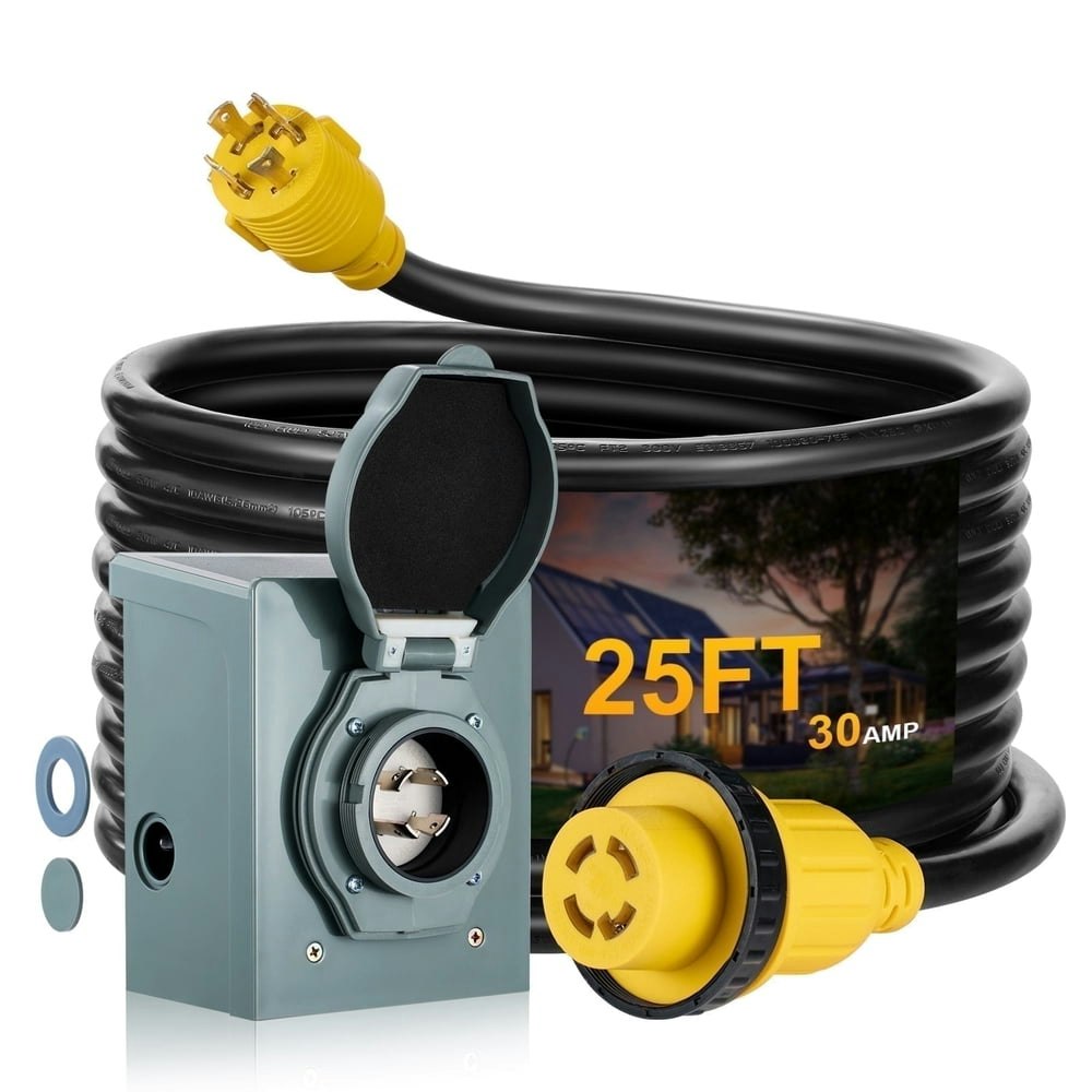 Speedwow 25-Foot 30A RV Extension Cord: $69.99 Speedwow 25-Foot 30A RV Extension Cord: $69.99