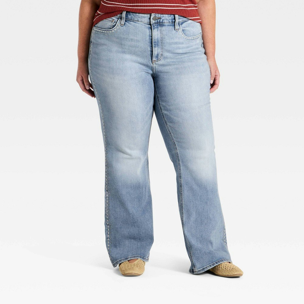 Universal Thread Women's High-Rise Embroidered Bootcut Jeans: $35 Universal Thread Women's High-Rise Embroidered Bootcut Jeans: $35