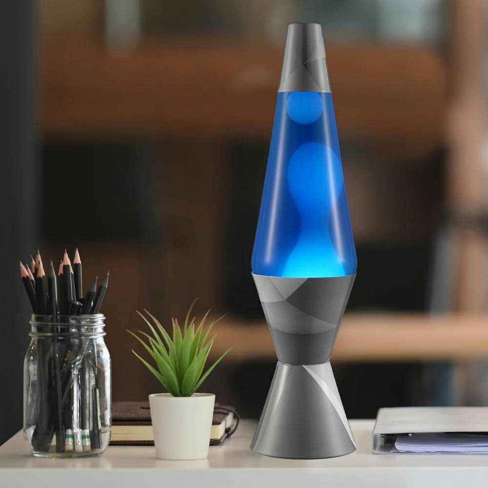 Lava 14.5-Inch Geometric Monochrome Table Lamp: $25 Lava 14.5-Inch Geometric Monochrome Table Lamp: $25
