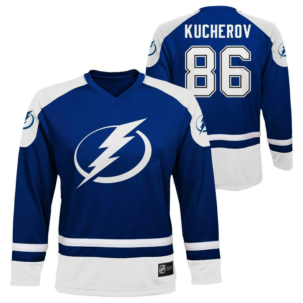 Tampa Bay Lightning Nikita Kucherov NHL Jersey: $39.99 Tampa Bay Lightning Nikita Kucherov NHL Jersey: $39.99
