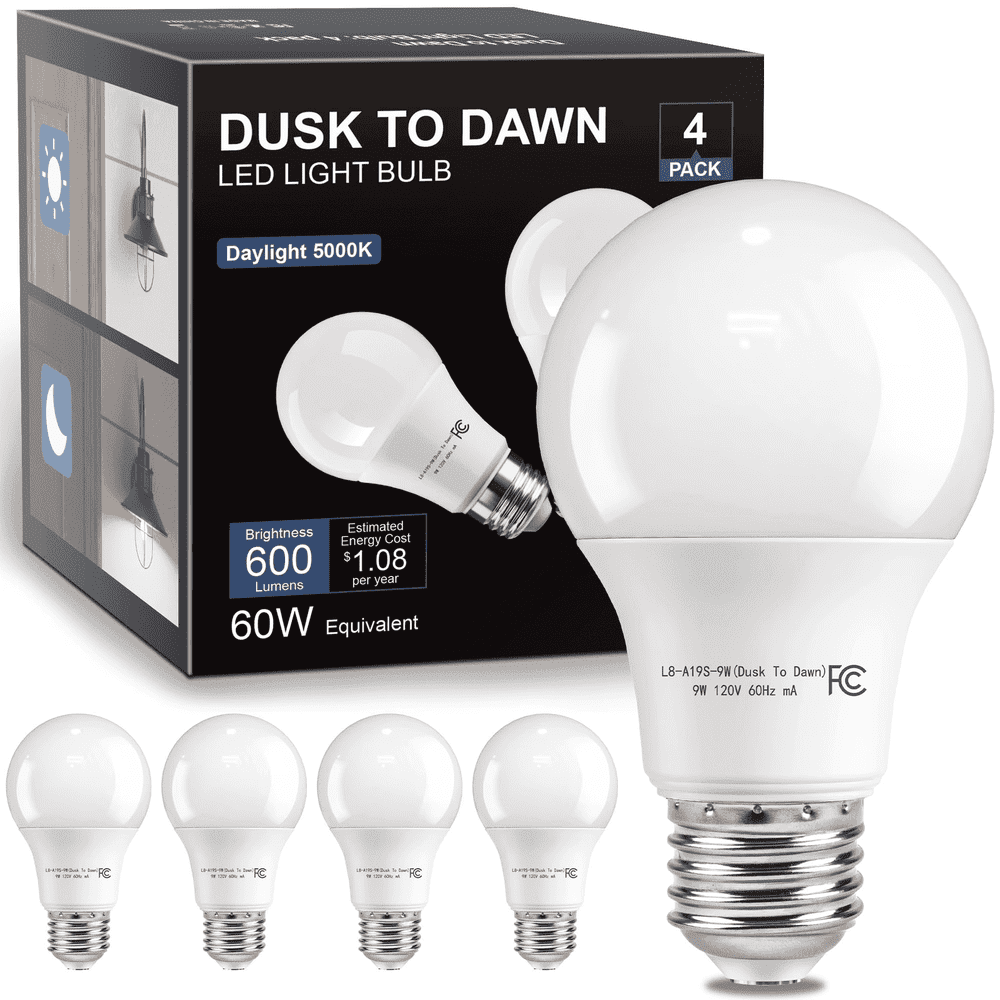 Volivo Dusk to Dawn 60W Equivalent LED Light Bulb 4-Pack: $10.98 Volivo Dusk to Dawn 60W Equivalent LED Light Bulb 4-Pack: $10.98