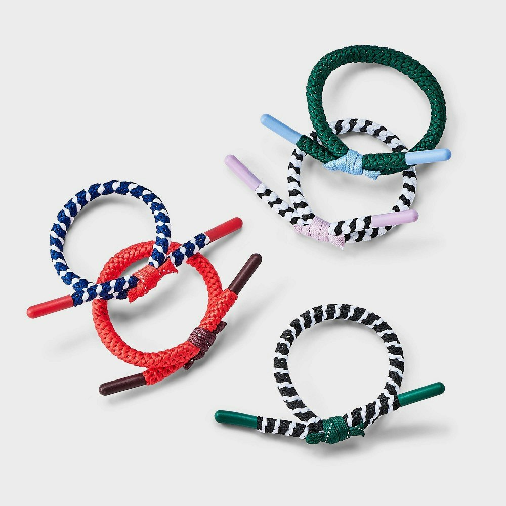 All In Motion Corded Adjustable Hair Ties 5-Pack: $5 All In Motion Corded Adjustable Hair Ties 5-Pack: $5