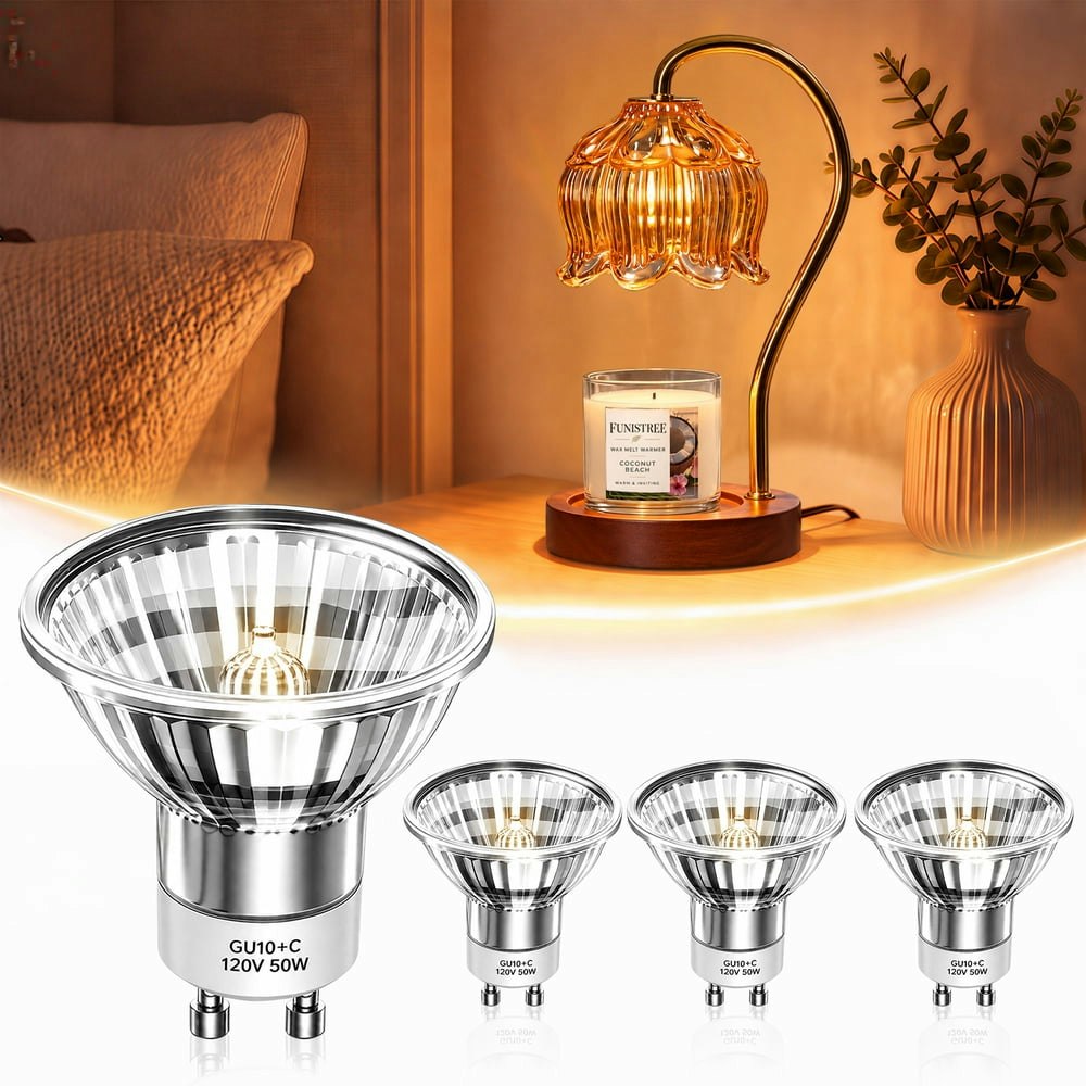 Funistree GU10 50W Candle Warmer Light Bulbs 4-Pack: $11.59 Funistree GU10 50W Candle Warmer Light Bulbs 4-Pack: $11.59