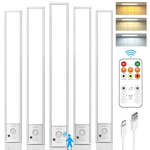 12-Inch Rechargeable Under Cabinet Lights 5-Pack: $33.99 12-Inch Rechargeable Under Cabinet Lights 5-Pack: $33.99