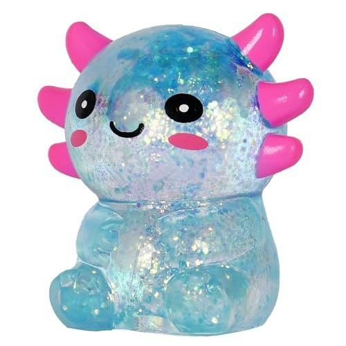 Djyxoglyn 3.54-inch Blue Glitter Sitting Axolotl Squishy: $6.37 Djyxoglyn 3.54-inch Blue Glitter Sitting Axolotl Squishy: $6.37